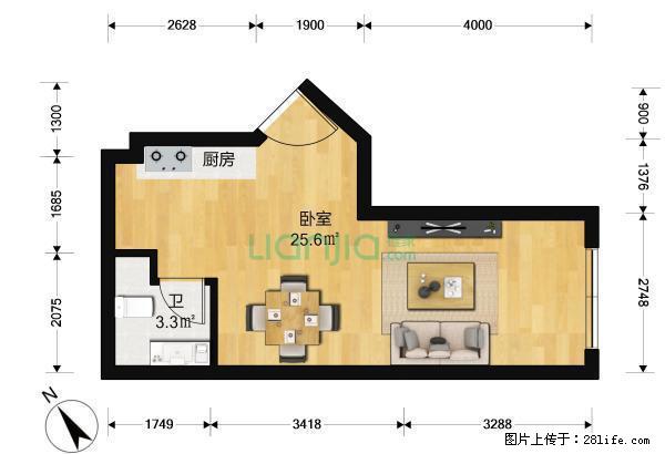 星海自由港1室精装修交通便利购物方便 - 房屋出租 - 房屋租售 - 大连分类信息 - 大连28生活网 dl.28life.net
